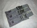 Triple Buckled Mag Pouch for M-11 SMG & Semi Auto (Black)
